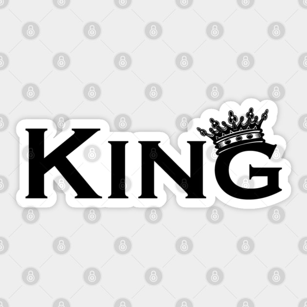 king Sticker by Litho